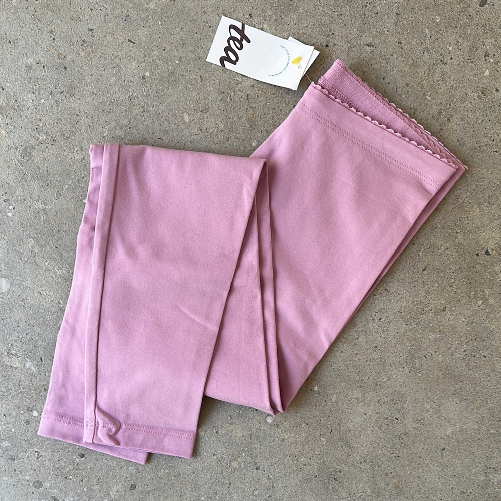 NWT Tea Collection Pink Leggings Size 10